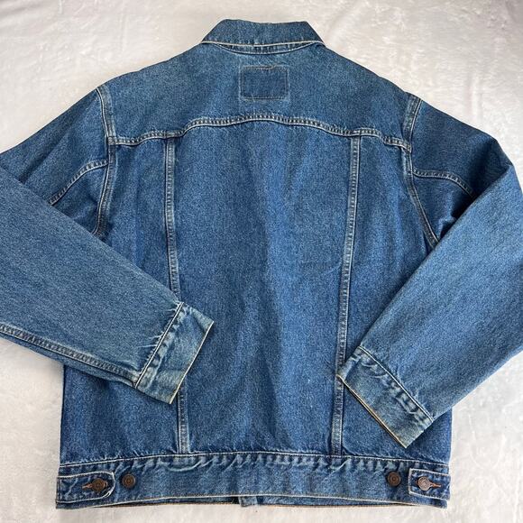 Levi’s Vintage relaxed Trucker Denim Jean Jacket men’s size Large Y2K 2001 - Picture 2 of 7